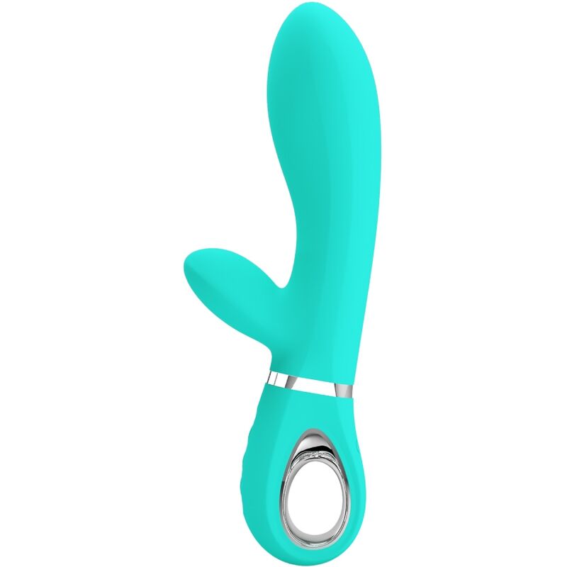 PRETTY LOVE - VIBRATEUR MULTIFONCTION G-SPOT THOMAS VERT AQUA PRETTY LOVE FLIRTATION