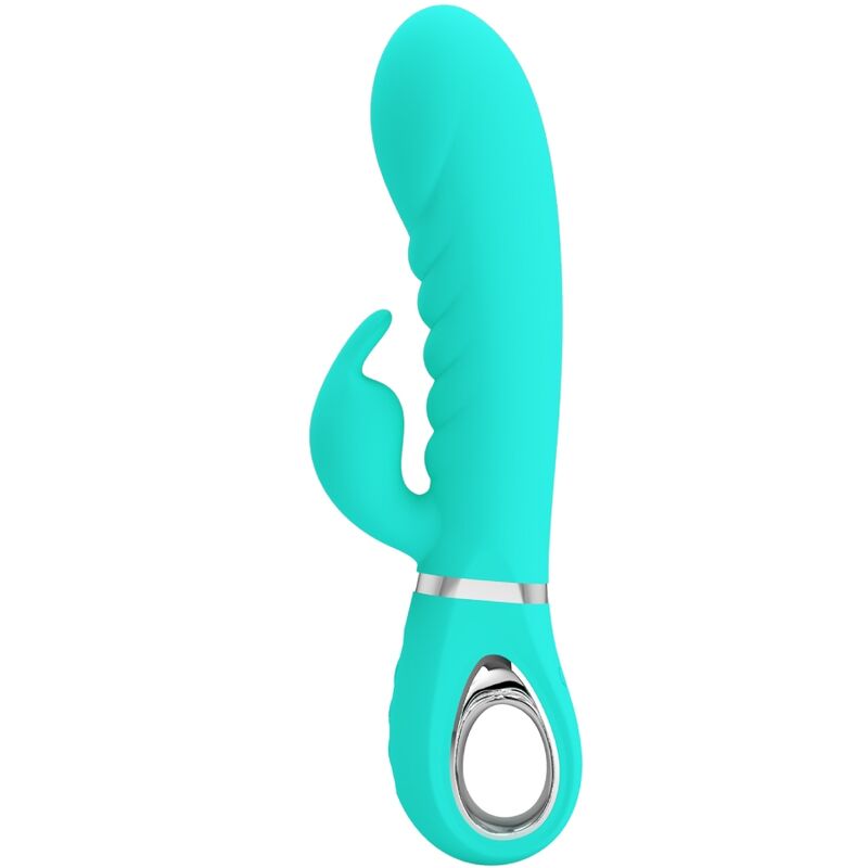 PRETTY LOVE - VIBRATEUR MULTIFONCTION G-SPOT PRESCOTT VERT AQUA PRETTY LOVE FLIRTATION