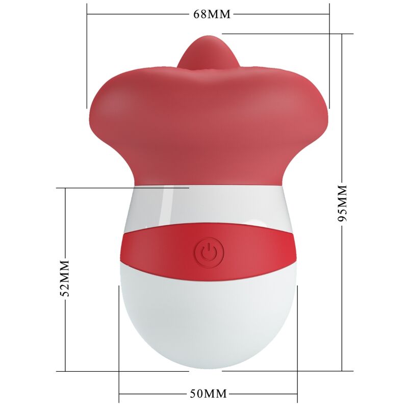 PRETTY LOVE - MINA STIMULATEUR DE LANGUE ROUGE CLAIR PRETTY LOVE FLIRTATION