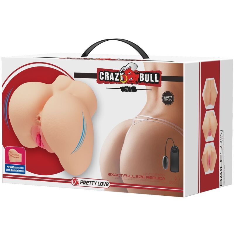 CRAZY BULL - VIBRATEUR RÉALISTE POUR VAGIN ET ANUS MILA CRAZY BULL