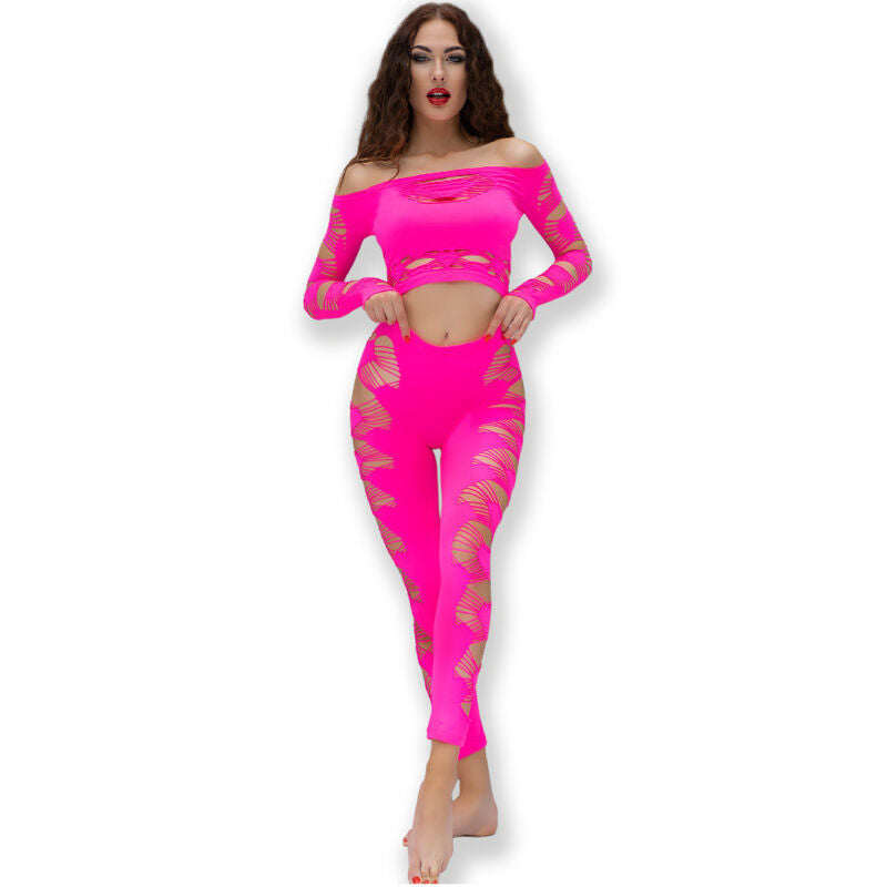 CHILIROSE - CR 4632 HAUT & PANTALON FUCHSIA S/L CHILIROSE SETS