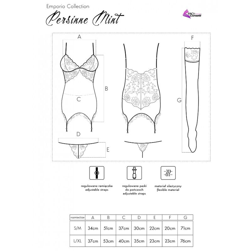 LIVCO CORSETTI FASHION - PERSINNE MIT EMPORIO ENSEMBLE CORSET + CULOTTE + BAS LIVCO CORSETTI SETS