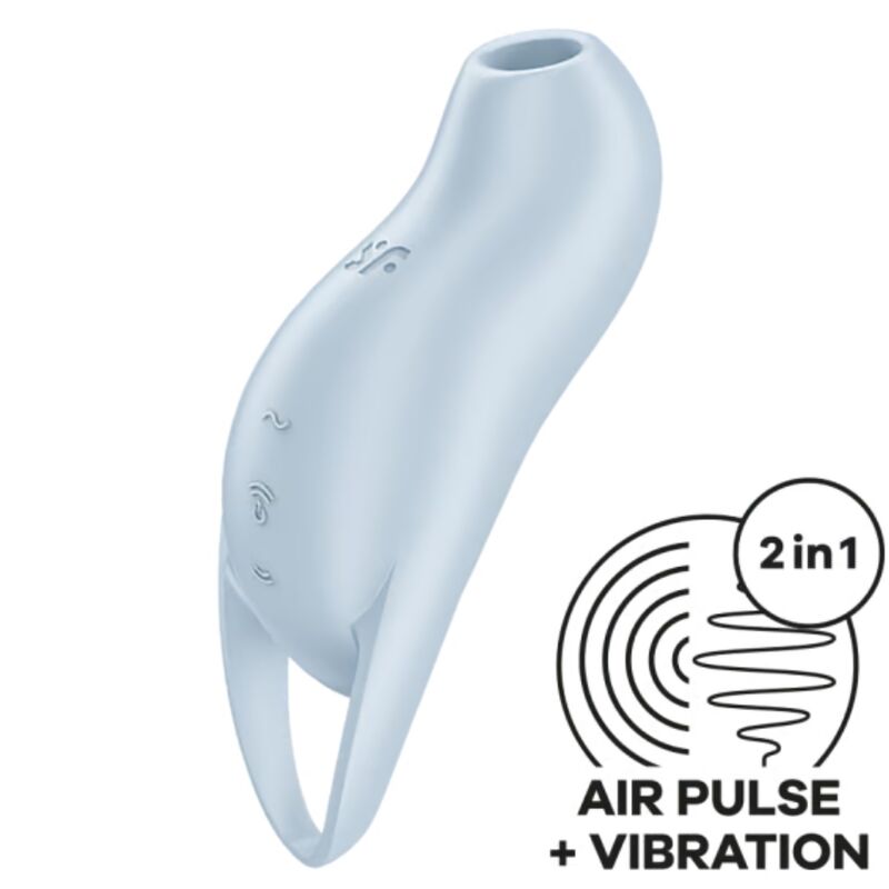 SATISFYER - POCKET PRO 1 STIMULATEUR DE CLITORIS BLEU CLAIR SATISFYER AIR PULSE