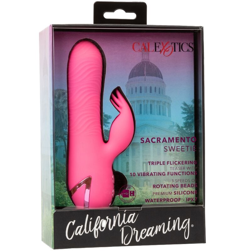 CALEXOTICS - SACRAMENTO SWEETIE VIBRATEUR LAPIN ROSE PAR CALIFORNIA DREAMING CALEXOTICS