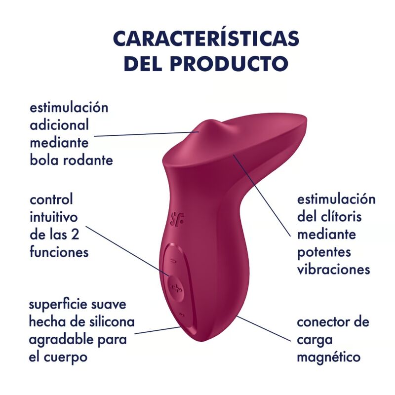 SATISFYER - VIBRATEUR EXCITERRR À POSER SUR LE CLITORIS FUCHSIA SATISFYER VIBRATOR