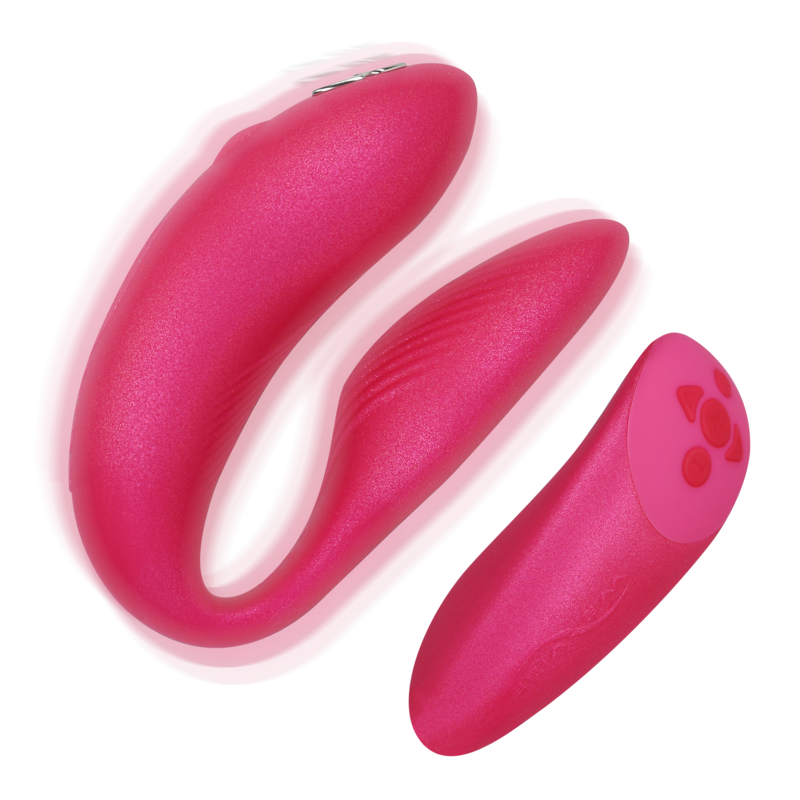 WE-VIBE - VIBRATEUR CHORUS POUR COUPLES AVEC COMMANDE DE SQUEEZE ROSE WE-VIBE