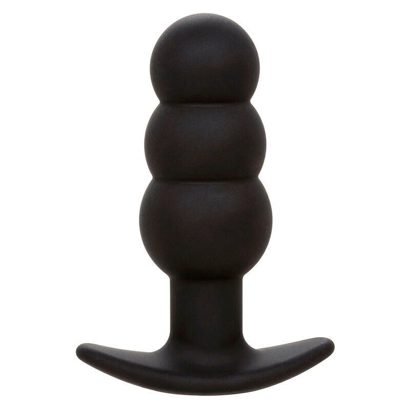 CALEXOTICS - ROCK BOTTOM PLUG ANAL PERLÉ 10 VIBRATIONS SILICONE NOIR CALEXOTICS