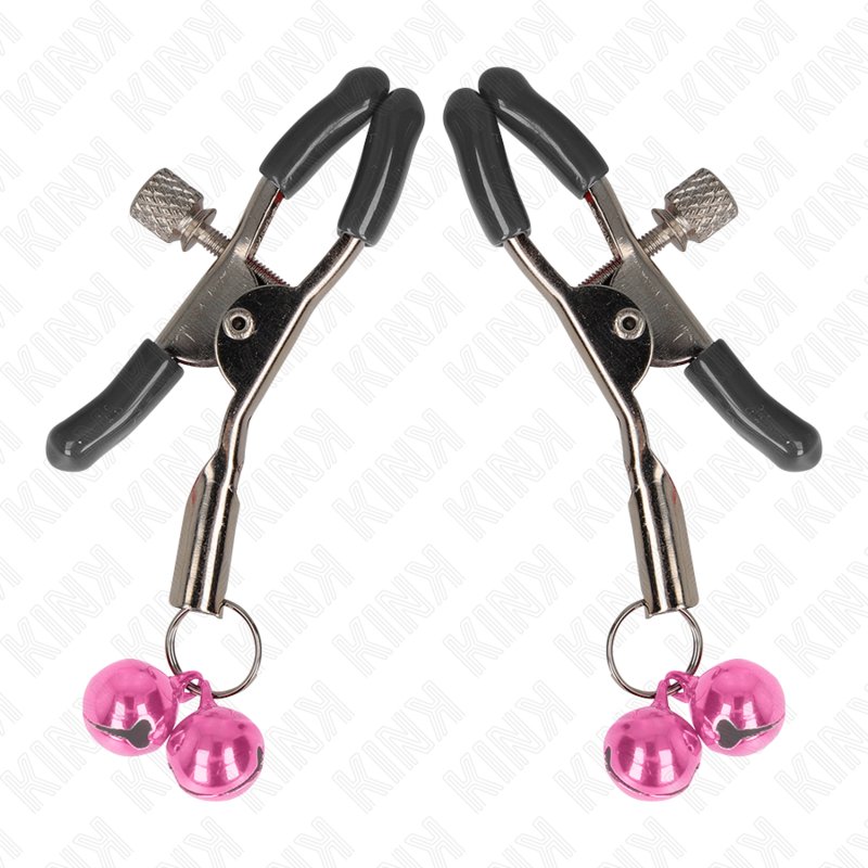 KINK - PINCE À METON DOUBLE CLOCHE ROSE 6 CM KINK NIPPLE GRIP