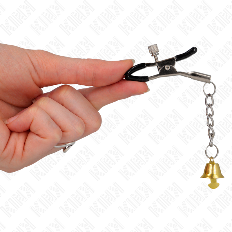 KINK - PINCES À TÉLÉMON PENDENTIF CLOCHE OR 6 CM KINK NIPPLE GRIP