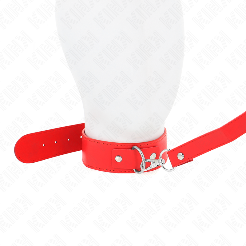 KINK - COLLIER AVEC CEINTURE 116 CM BRACELET ROJO AJUSTABLE 32-50 CM X 8 CM KINK COLLAR & GAG