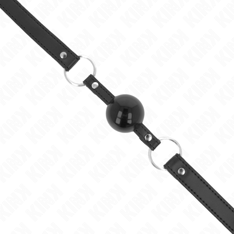 KINK - BÂTON TPE BALLE 4 CM AVEC SERRURE NOIRE 60 x 2 CM KINK COLLAR & GAG