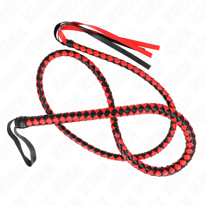 KINK - FOUET LONG SERPENT ROUGE 210 CM KINK IMPACT & TOUCH