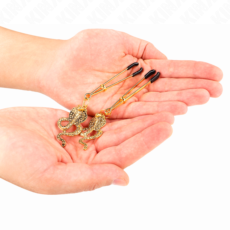 KINK - PINCES À METELIERS PENDENTIF COBRA 6 CM KINK NIPPLE GRIP