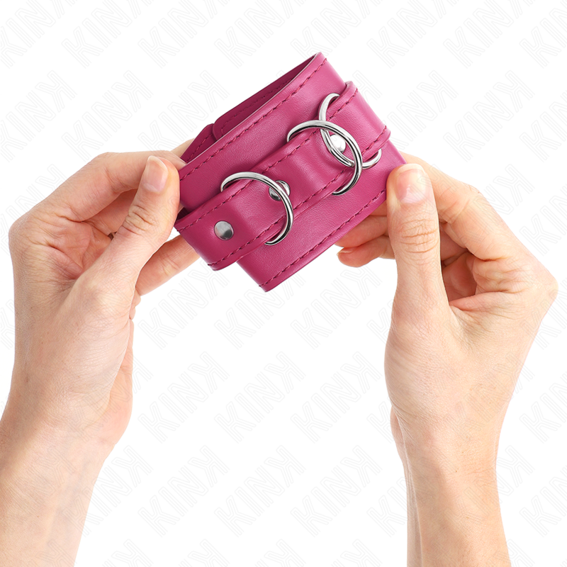 KINK - 3 APPAREILS-POIGNETS AJUSTABLES ROSE 17,5-25 CM X 6 CM KINK WRIST RESTRAINT