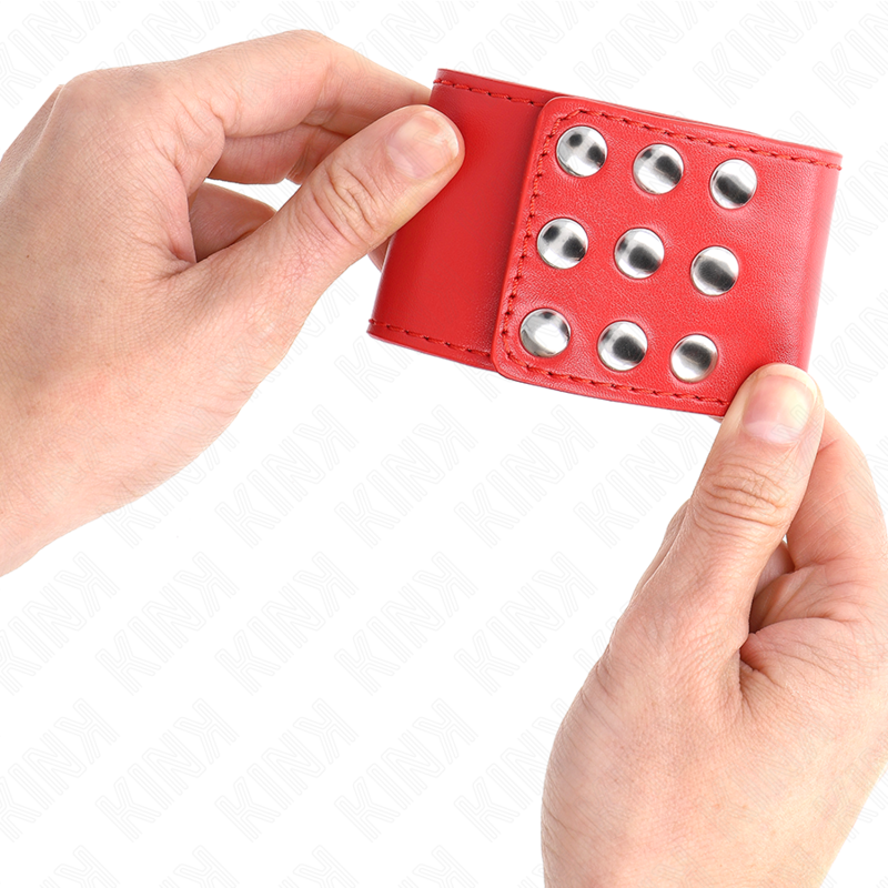 KINK - APPUI-POIGNETS AVEC BOUTON-PRESSION ROUGE RÉGLABLE 19-24 CM X 5,5 CM KINK WRIST RESTRAINT
