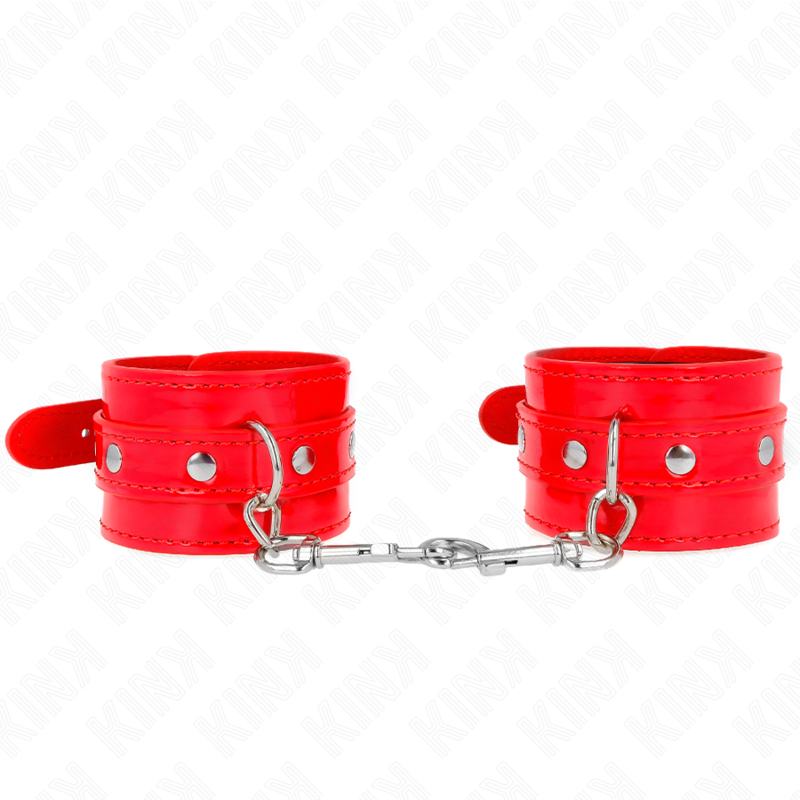 KINK - MANCHETTES BRILLANTES ROUGE AJUSTABLES 23-33 CM KINK WRIST RESTRAINT