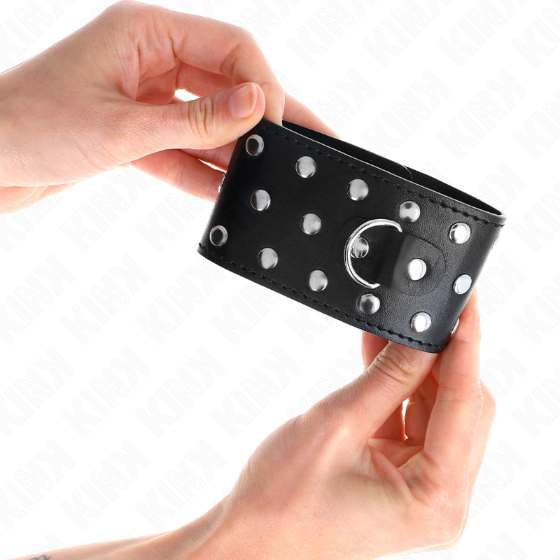 KINK - RETENUES-POIGNETS PUNK RÉGLABLES 19-24 CM X 5,5 CM KINK WRIST RESTRAINT