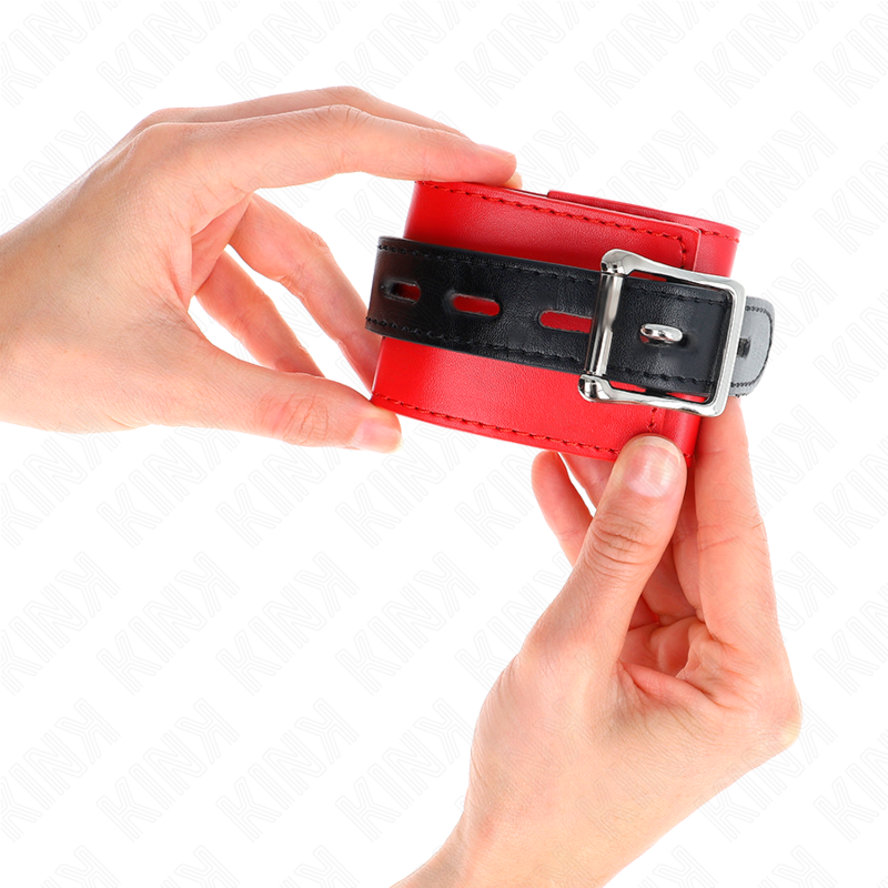 KINK - APPUI-POIGNETS ROUGE AVEC CEINTURE NOIRE RÉGLABLE 17-28 CM X 6 CM KINK WRIST RESTRAINT