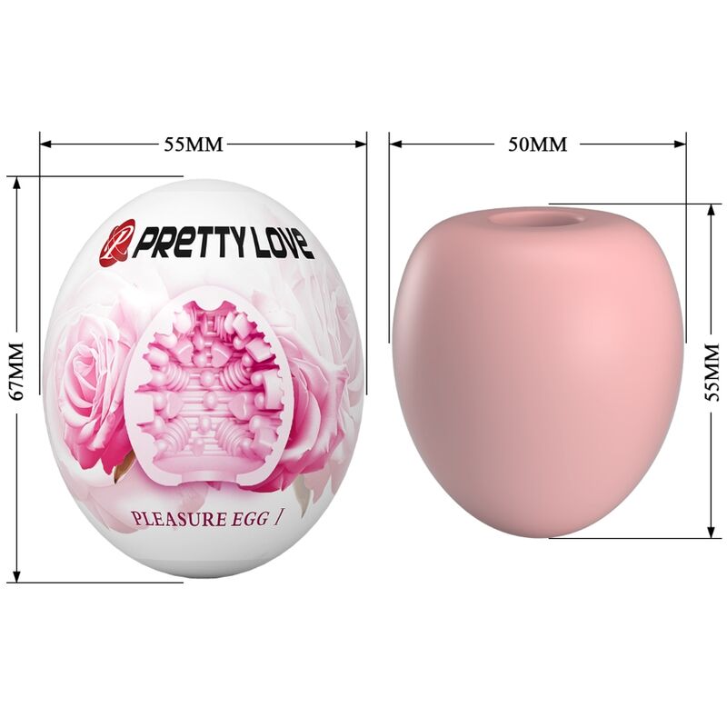 PRETTY LOVE - MASTURBATEUR POUR HOMME OEUF ROSE PRETTY LOVE FLIRTATION