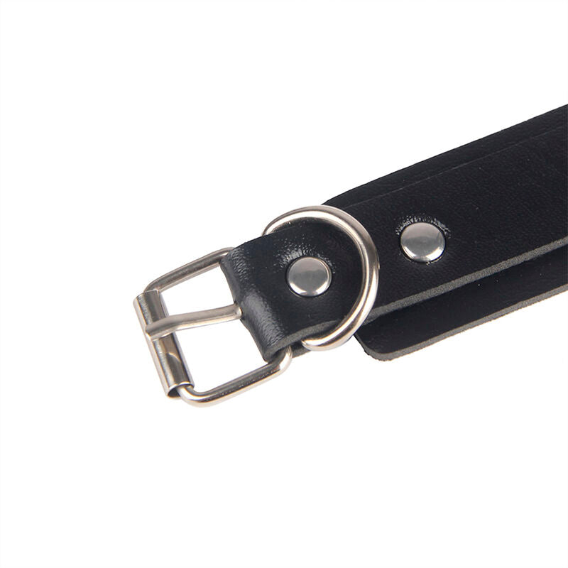 SUBBLIME - 953690 MENOTTES AVEC CEINTURE DE BONDAGE NOIRE TAILLE UNIQUE SUBBLIME FETISH