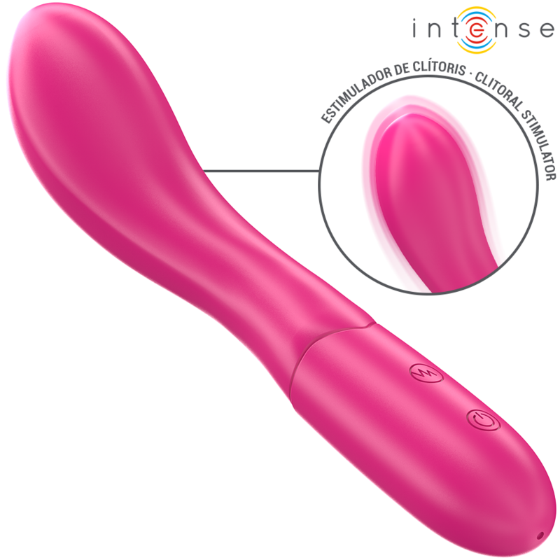 INTENSE - LISETTE VIBRATEUR 19 CM SOUPLE 10 VIBRATIONS ROSE INTENSE FUN