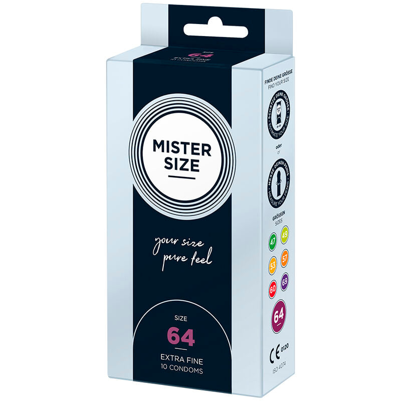MISTER SIZE - PRÉSERVATIFS TAILLE XXL 64 MM (10 UNITÉS) MISTER SIZE