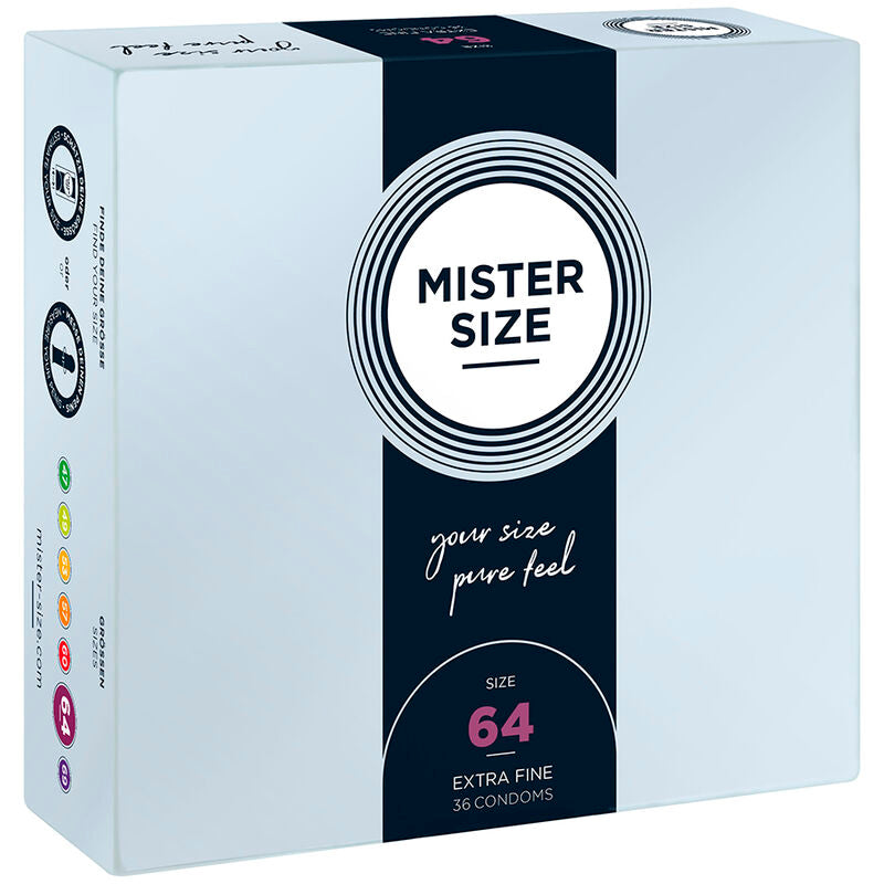 MISTER SIZE - PRÉSERVATIFS TAILLE XXL 64 MM (36 UNITÉS) MISTER SIZE