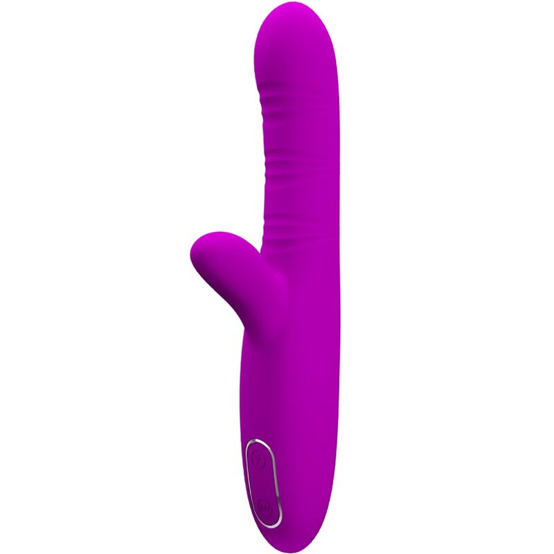 PRETTY LOVE - VIBRATEUR MULTIFONCTION ANGELIQUE + STIMULATEUR DE CLITORIS VIOLET PRETTY LOVE