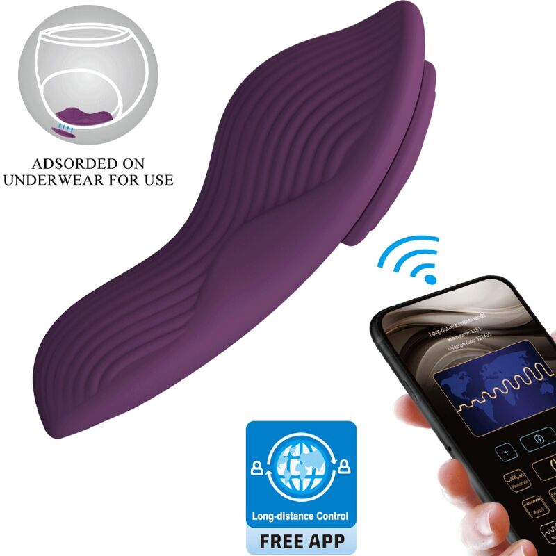 PRETTY LOVE - MANE LAY ON MASSEUR DE CLITORIS 10 VIBRATIONS TÉLÉCOMMANDE VIOLET PRETTY LOVE
