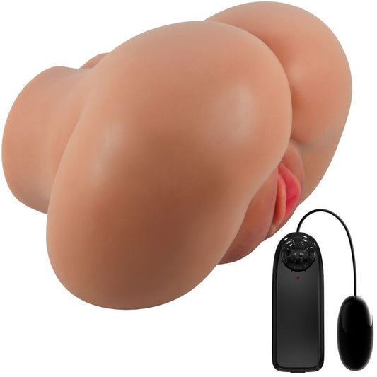 CRAZY BULL - LUNA VIBRATEUR FESSIER AVEC CONTRÔLE RÉALISTE DU VAGIN ET DE L'ANUS À TÉLÉCOMMANDE CRAZY BULL