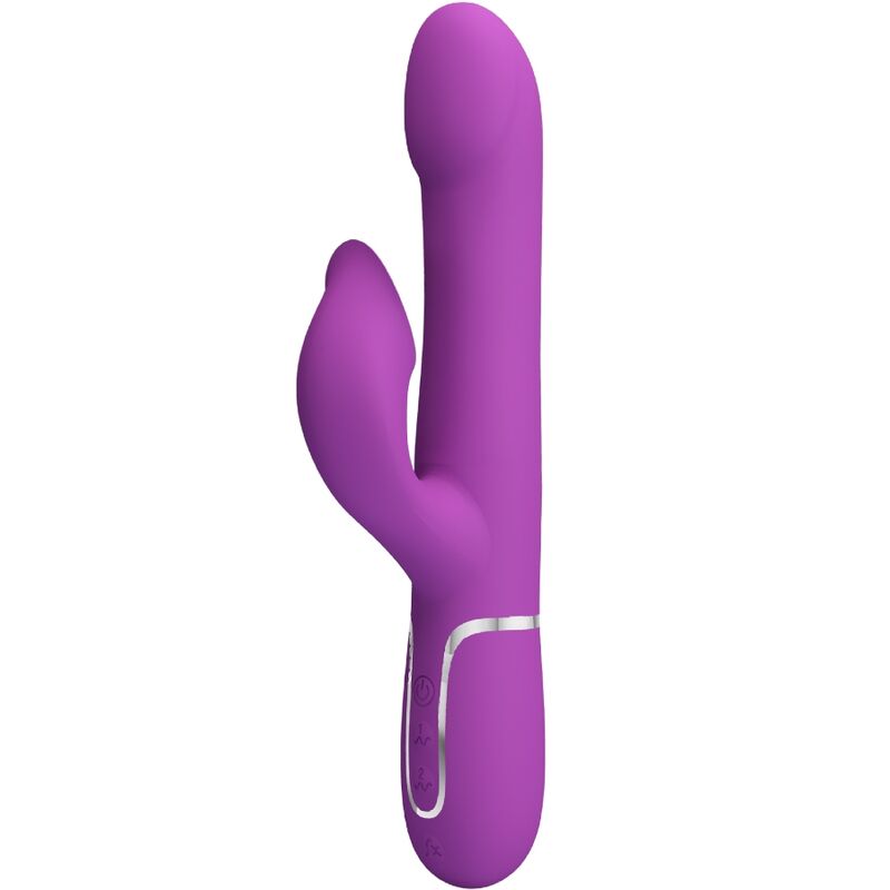 PRETTY LOVE - VIBRATEUR ET STIMULATEUR MULTIFONCTION 4 EN 1 VIOLET PRETTY LOVE