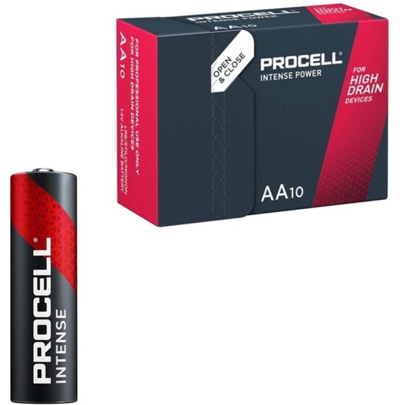 PROCELL - INTENSE POWER ALCALINE LR6 AA 1,5V BOÎTE*10 PROCELL