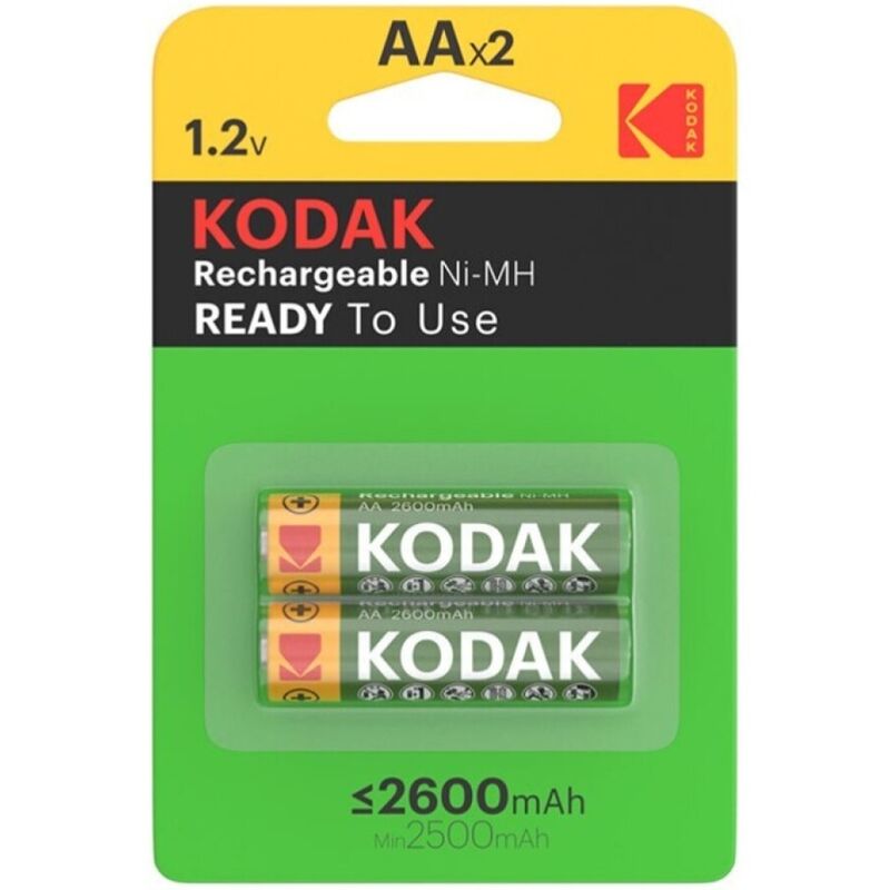 KODAK - BLISTER DE PILES RECHARGEABLES HR6 AA 2600mAh*2 KODAK