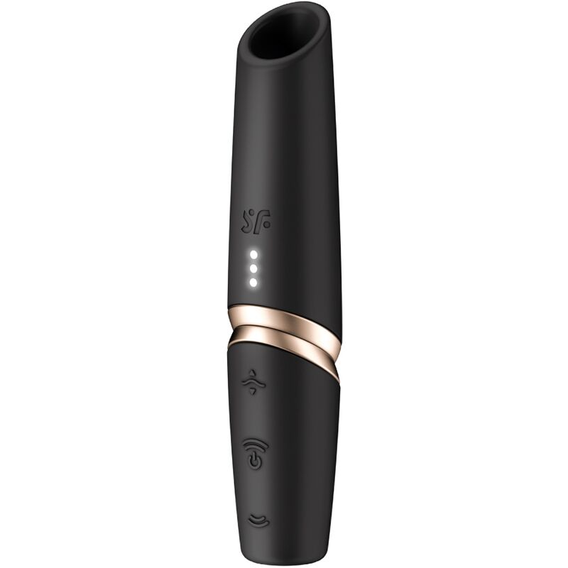 SATISFYER - STIMULATEUR DE CLITORIS PERFECT KISS WAVE NOIR / OR SATISFYER AIR PULSE