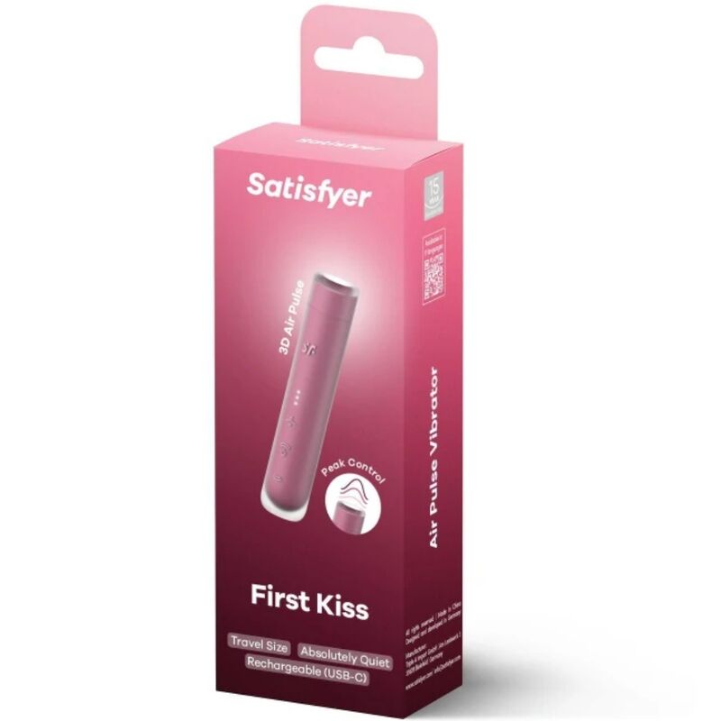 SATISFYER - STIMULATEUR DE CLITORIS FIRST KISS WAVE GARNET SATISFYER AIR PULSE