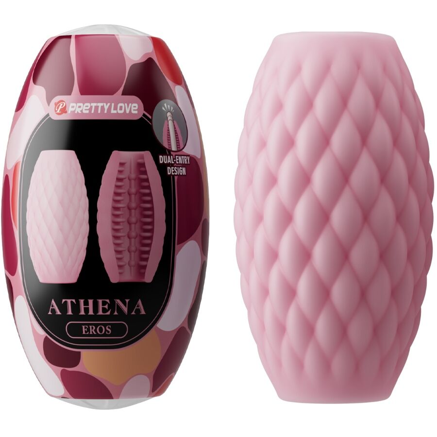 PRETTY LOVE - MASTURBATEUR POUR HOMME EN SILICONE ATHENA EROS ROSE PRETTY LOVE