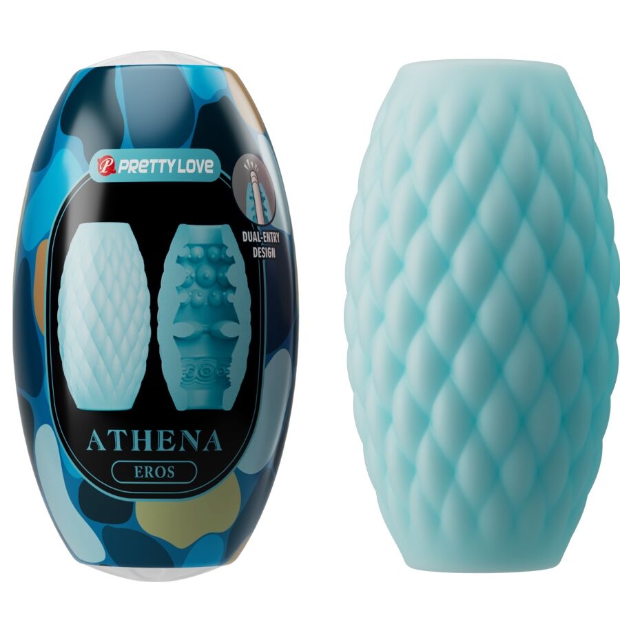 PRETTY LOVE - MASTURBATEUR POUR HOMME EN SILICONE ATHENA EROS BLEU CIEL PRETTY LOVE