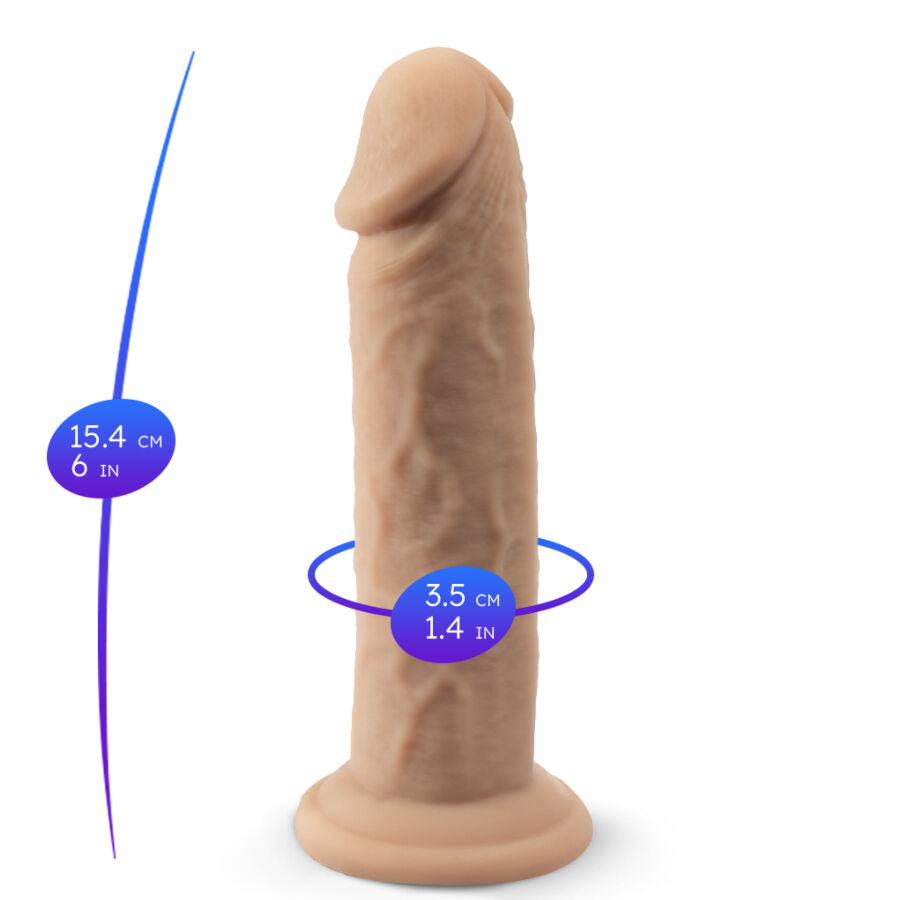 SILEXD - MODÈLE DE PÉNIS RÉALISTE 2 SILICONE THERMOREACTIF 15,4 CM SILEXD