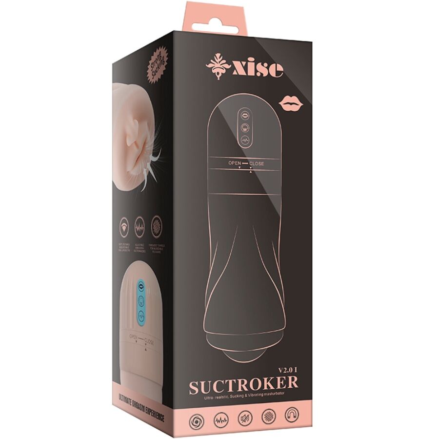XISE - SUCTROKER V2.0 I MASTURBATEUR BUCCAL AVEC VIBRATION XISE