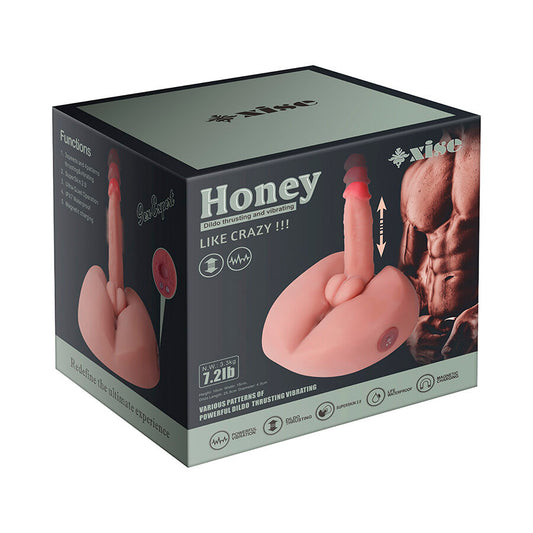 XISE - MASTURBATEUR GODE RÉALISTE HONEY AVEC VIBRATION 25 CM XISE