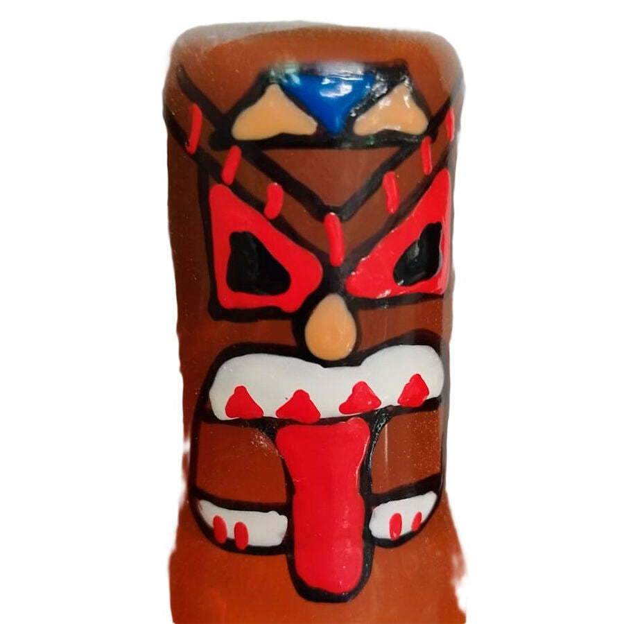CONDOMERIE - PRÉSERVATIFS FANTAISIE PEINTS À LA MAIN TIKI TOTEM-01