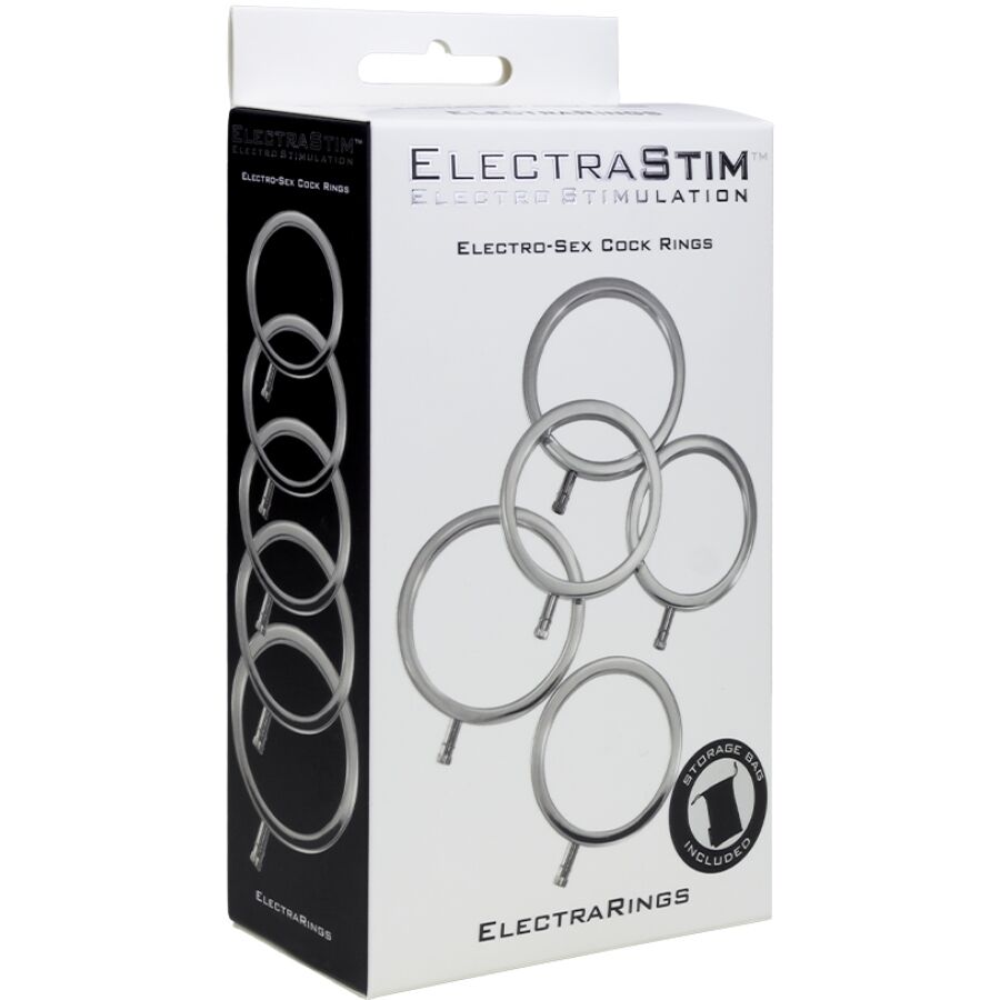 ELECTRASTIM - ELECTRARINGS ANNEAUX PÉNIS EN MÉTAL PACK DE 5 ELECTRASTIM