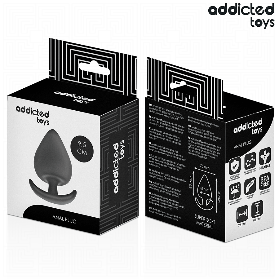 ADDICTED TOYS - PLUG ANAL TAILLE XL 9.5 CM ADDICTED TOYS