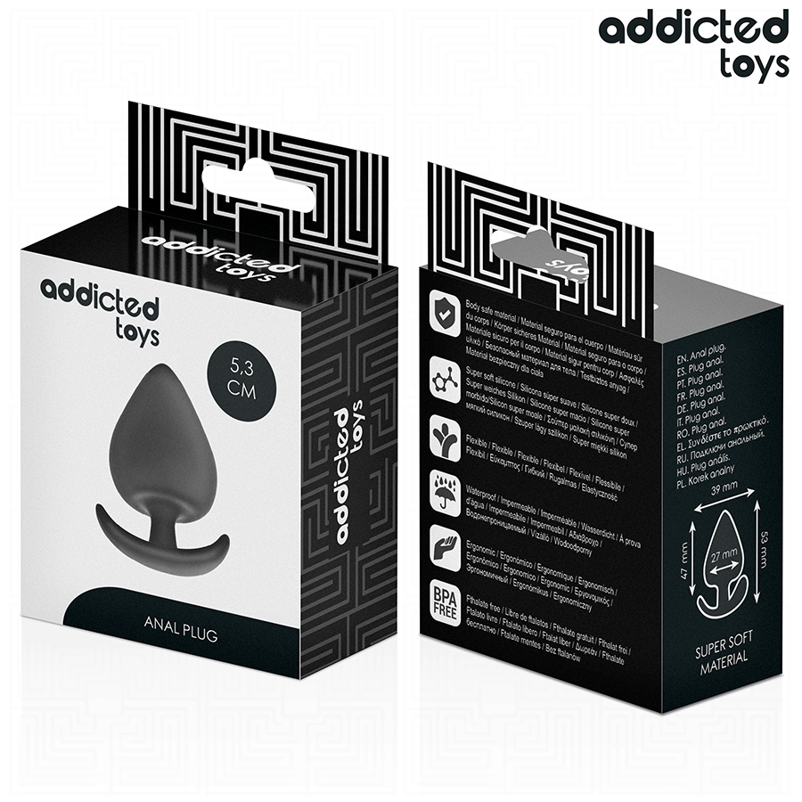 ADDICTED TOYS - PLUG ANAL TAILLE S 5,3 CM ADDICTED TOYS