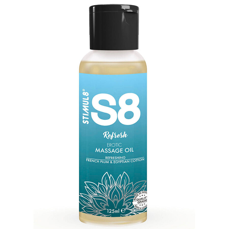 STIMUL8 - S8 REFRESH HUILE DE MASSAGE AU COTON 125 ML STIMUL8