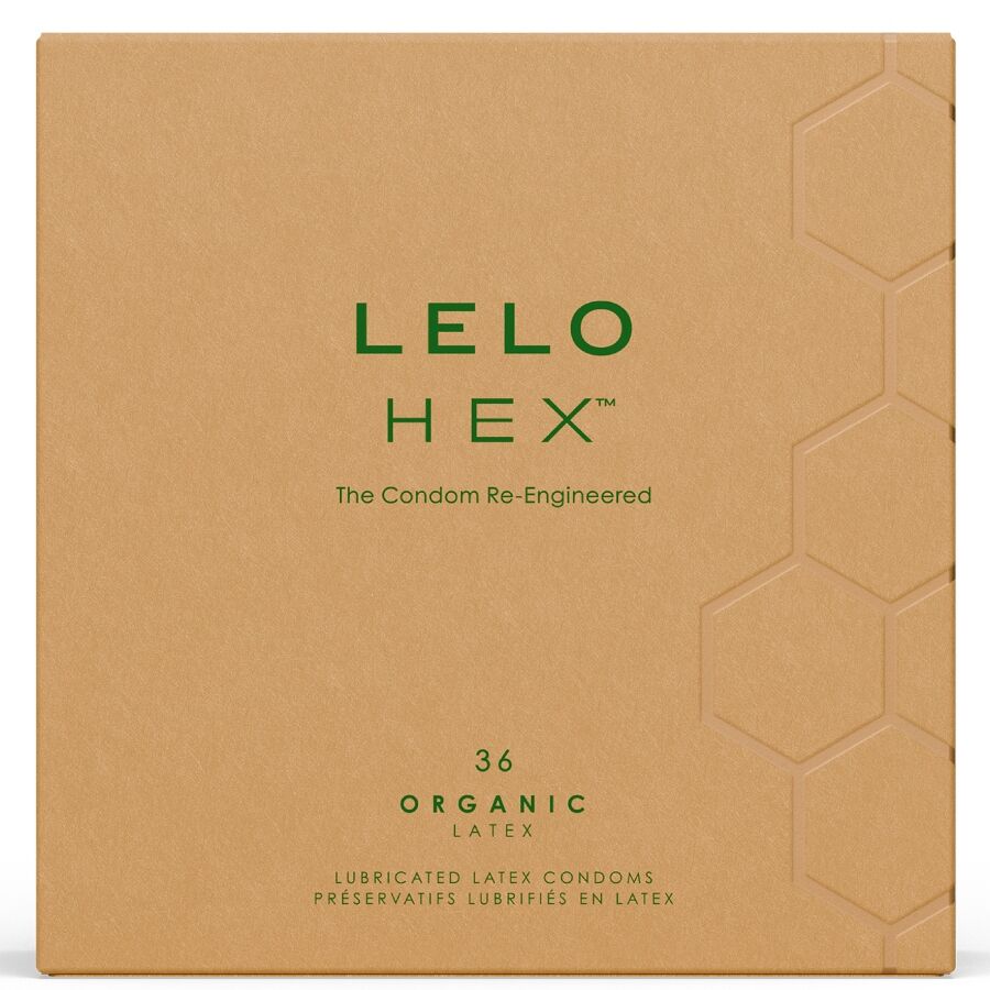 LELO - HEX BOÎTE DE PRÉSERVATIFS BIOLOGIQUES 36 UNITÉS LELO
