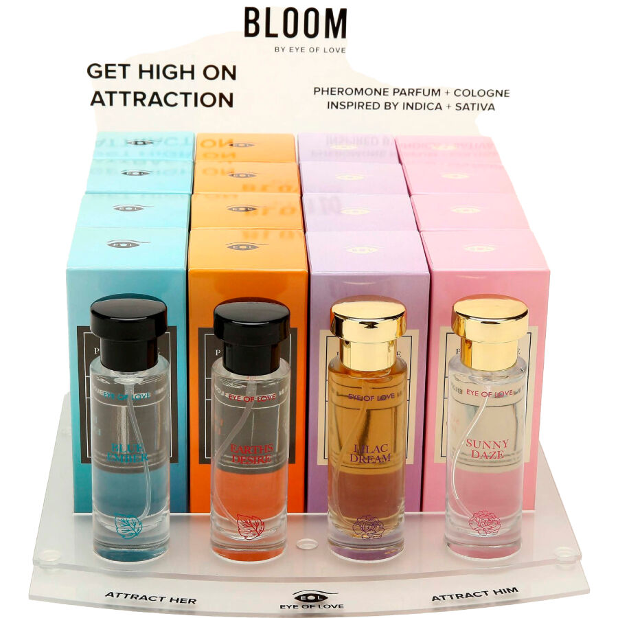 EYE OF LOVE - BLOOM PRÉSENTOIR 4X4 PARFUMS 30 ML EYE OF LOVE