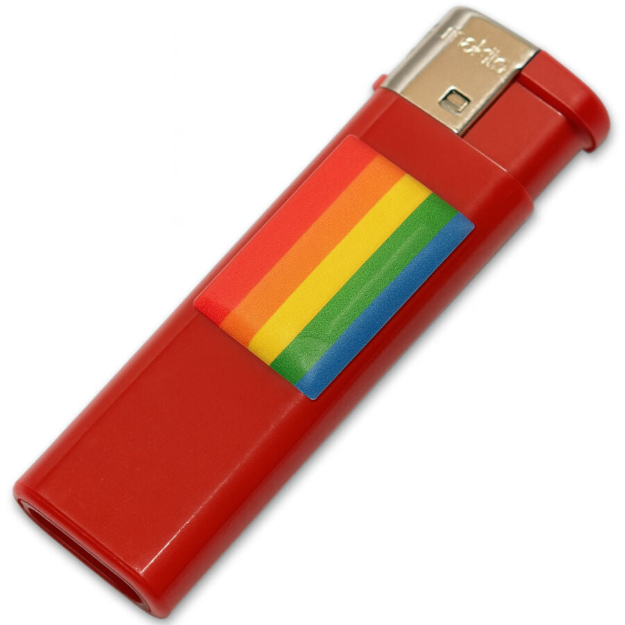 PRIDE - BRIQUET FUSCIA AVEC DRAPEAU LGBT PRIDE