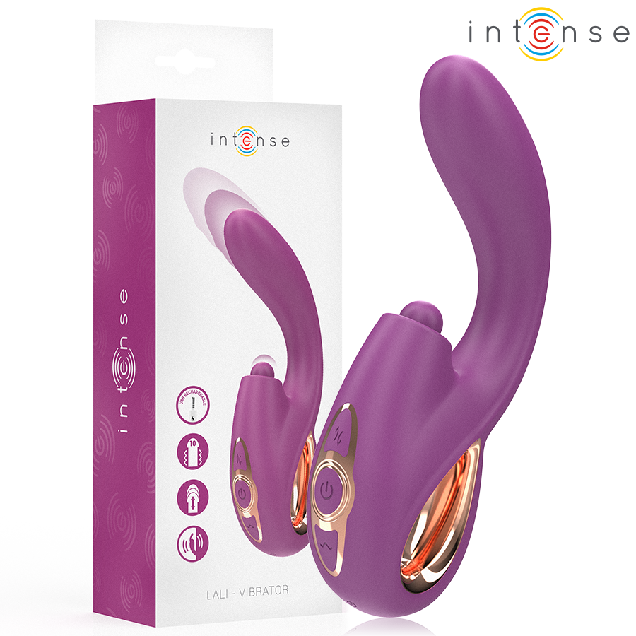 INTENSE - LALI VIBRATEUR MULTIFONCTION POINT G TAPPING & THRUST & VIBRATION VIOLET INTENSE FUN