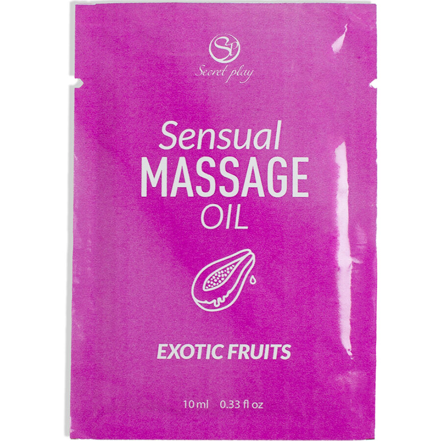 SECRETPLAY - HUILE DE MASSAGE MONODOSE AUX FRUITS EXOTIQUES 10 ML SECRETPLAY COSMETIC